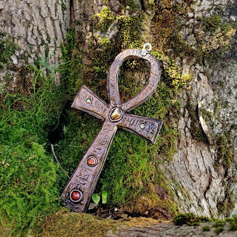 Carnelian red jasper Egyptian Ankh, Egyptian cross, Egypt magic